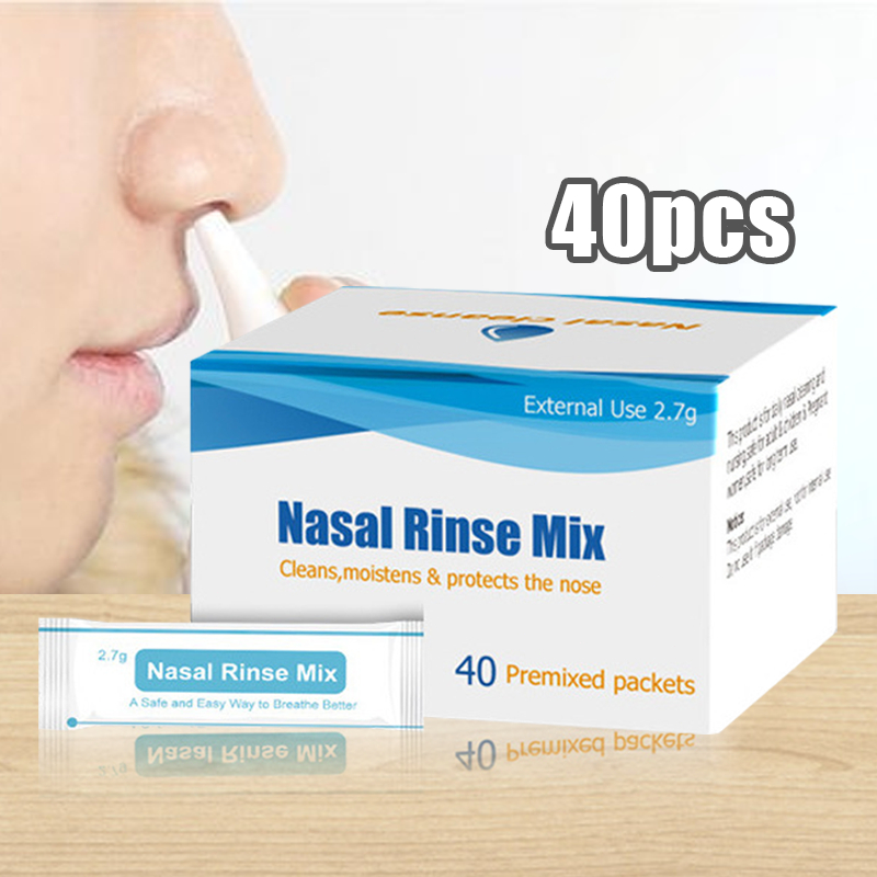 Jual 40pcs Nasal Rinse Mix Salt Cuci Hidung Sinusitis Untuk Alergi ...