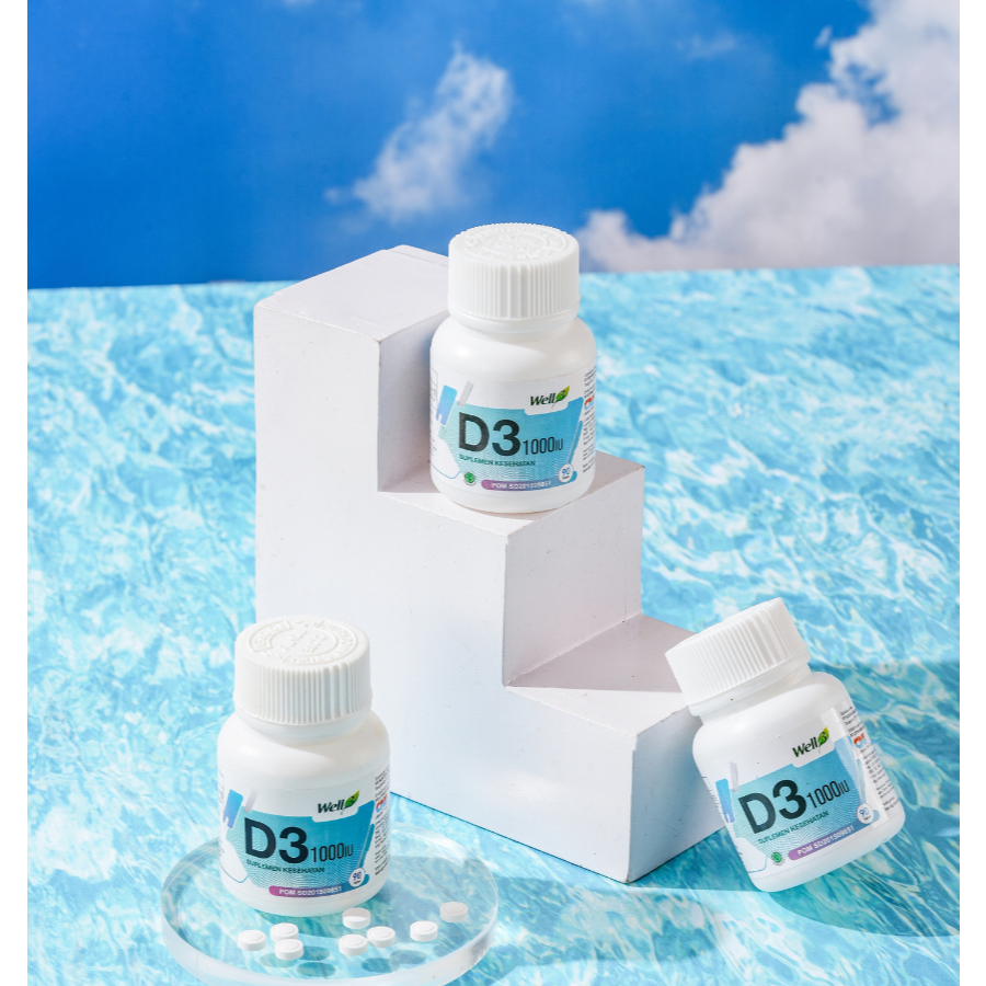 Jual Well 3 Vitamin D3 1000ui CNI Isi 90 Tablet Original | Shopee Indonesia