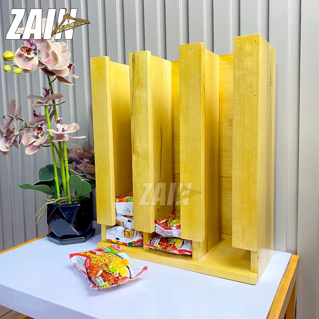 Jual Rak Penyimpanan Mie Instan Bahan Kayu | Shopee Indonesia
