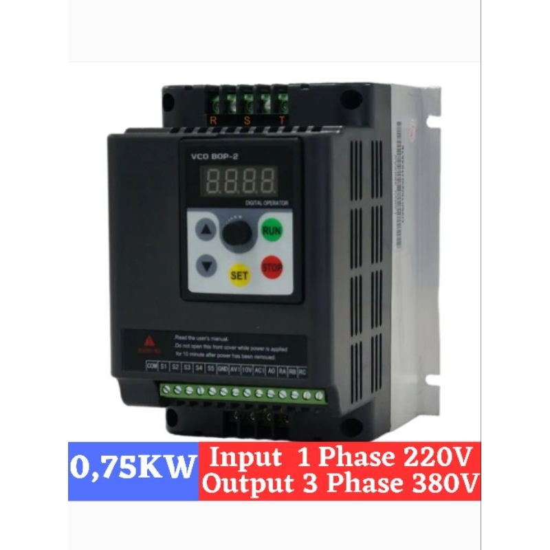 Jual INVERTER VFD 1 Phase 220V TO 3 Phase 380V 0,75kw 1 HP Inverter ...