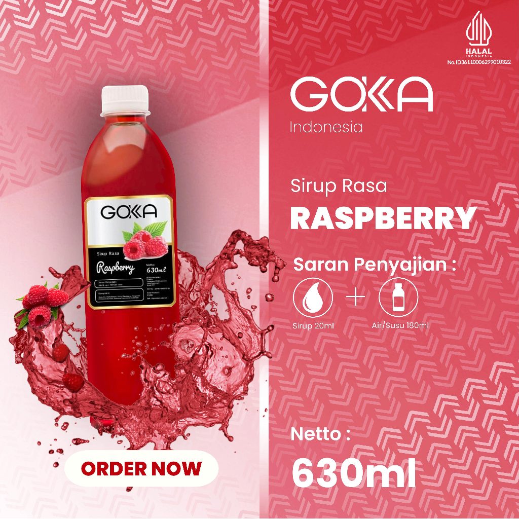 Jual Sirup Gokka Rasa Raspberry / Minuman Syrup Gokka Rasa Raspberry ...