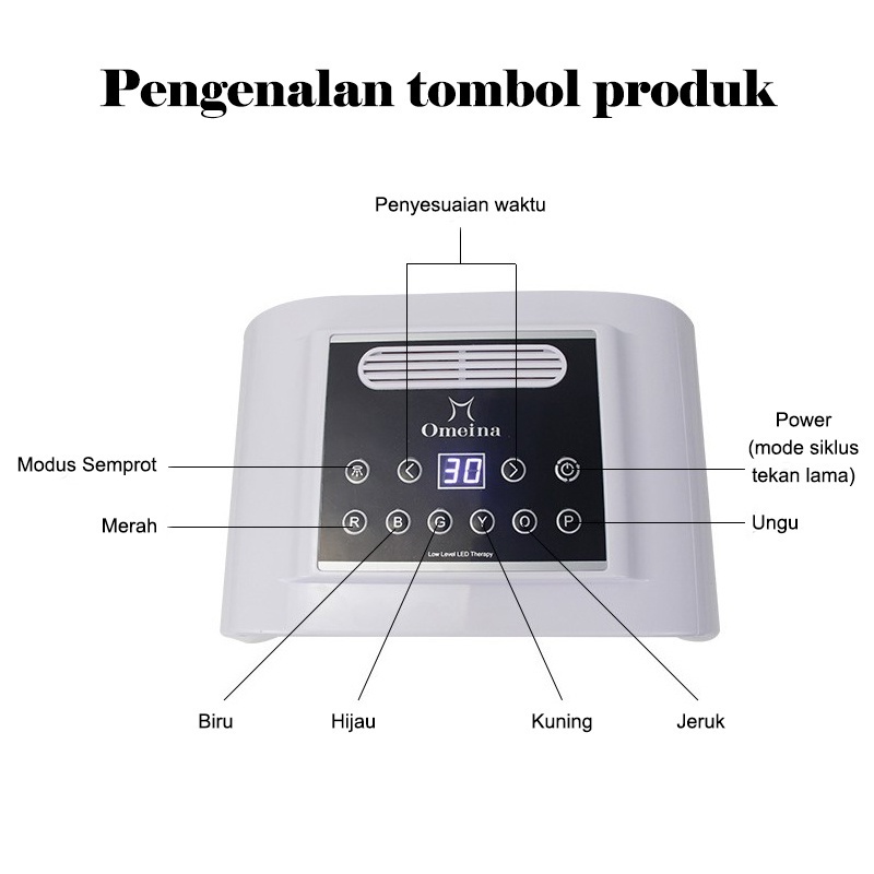 Jual PDT LED Masker Nano alat facial wajah Light Semprot 7 Warna ...