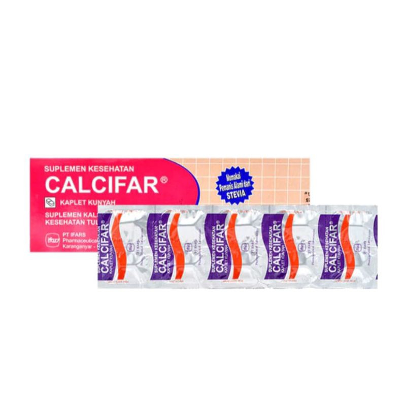 Jual CALCIFAR ( Obat Suplemen Vitamin Kalsium Untuk Tulang Dan Gigi ...