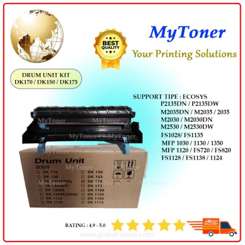 Tambour OPC Compatible Kyocera P2035D, 1320D, 1370DN, P2135DN, 1135MFP, FS1128MFP - Neuf Sous Blister