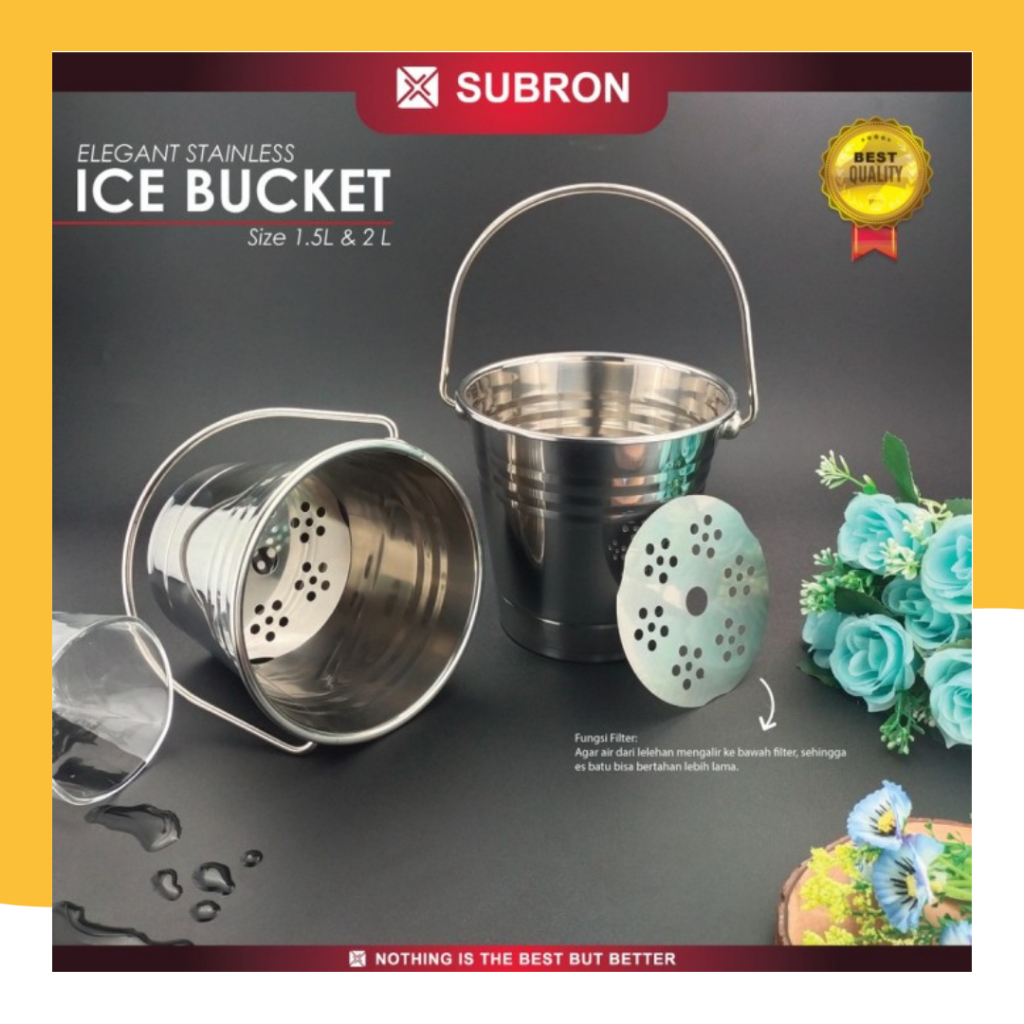 Jual Subron Ice Bucket Stainless / Ember Es Batu Tempat Minuman 1 ...