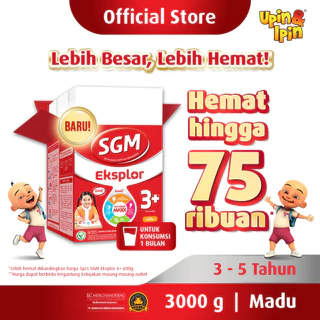 SGM Eksplor 3+ dengan IronC Susu Pertumbuhan Rasa Madu 3000GR