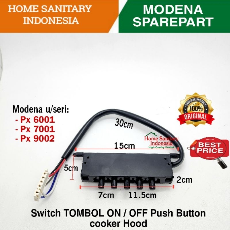 Jual HSI | Sparepart MODENA Switch Tombol ON OFF Px 6001/cx 7110/ Px ...