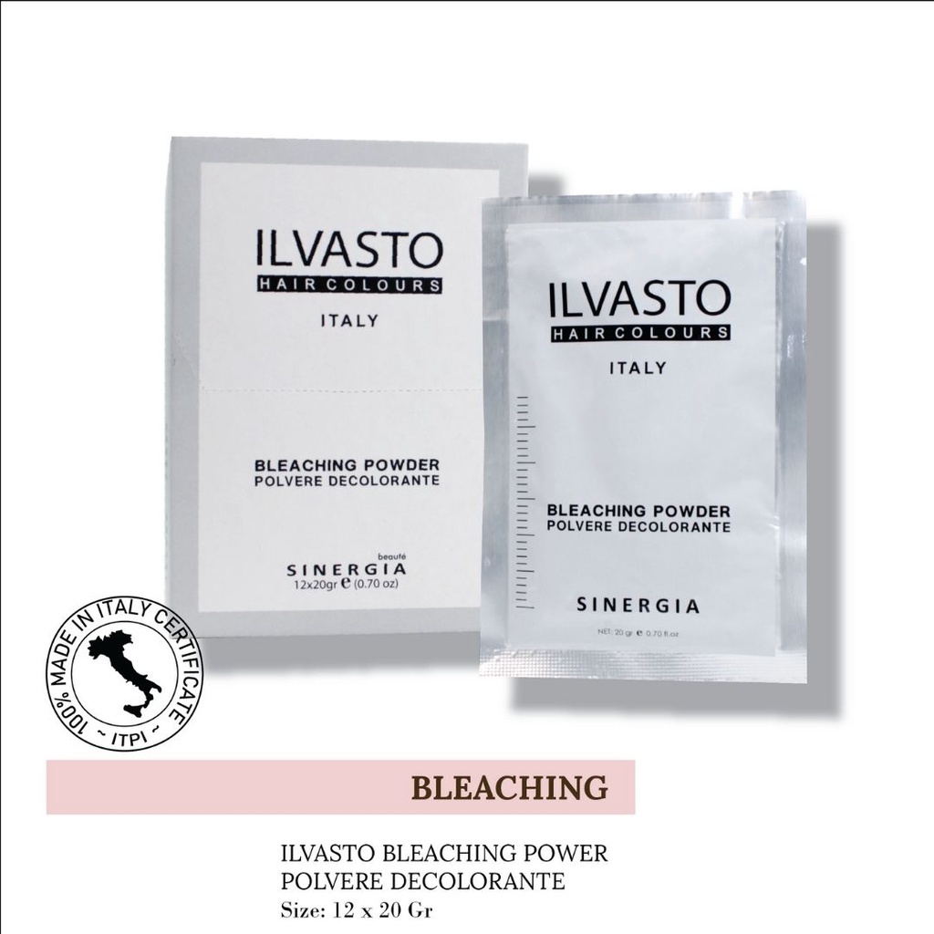 Jual ILVASTO bleaching rambut sachet 20 gr | bleaching rambut| pewarna ...