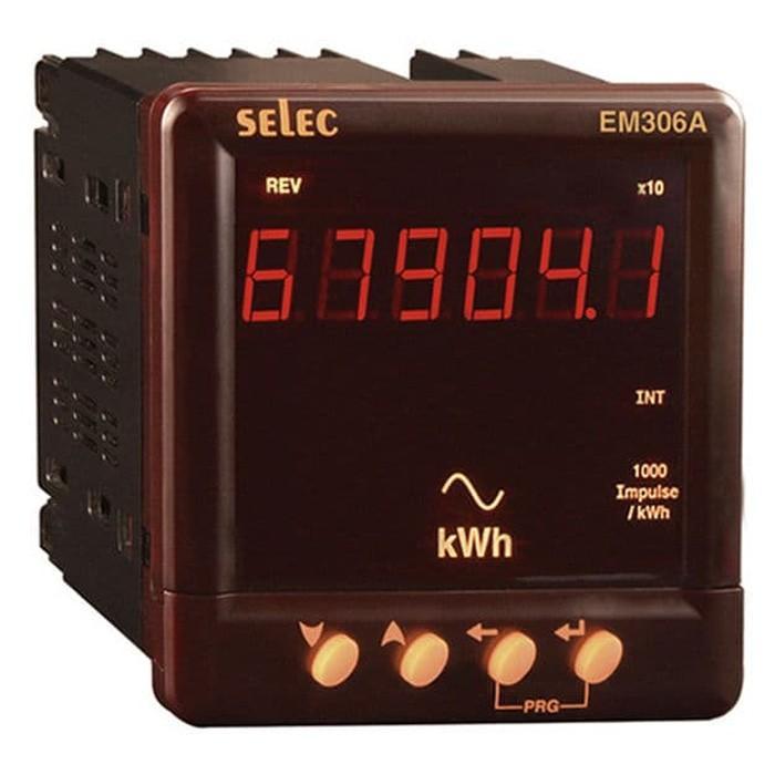 Jual Panel Energy Meter LED KWH Meter 1P / 3P SELEC EM306A/EM306-A/EM ...