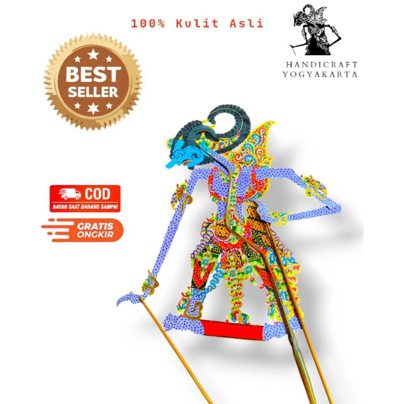 Jual Wayang Kulit Asli Antareja/Ontorejo Motif Sisik Gapit Sungu Ukuran ...