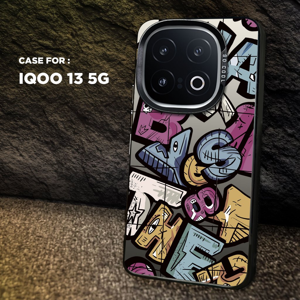 Jual CASE IMD HOLOGRAM IQOO 13 5G - Motif ART DOODLE - Casing hp HYBRID ...