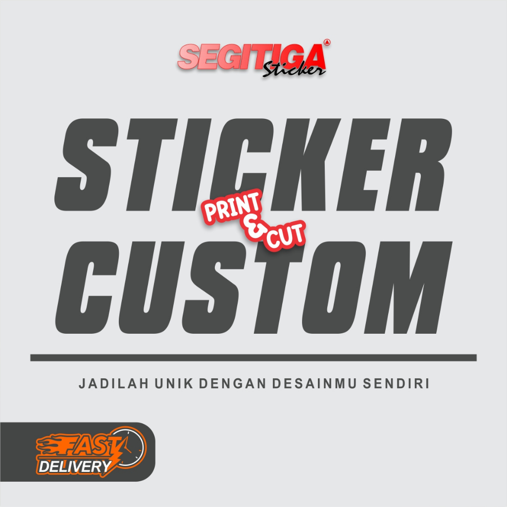 Jual Custom Sticker Premium ! Desainmu Sendiri ! (Minimal Order Rp 5000 ...