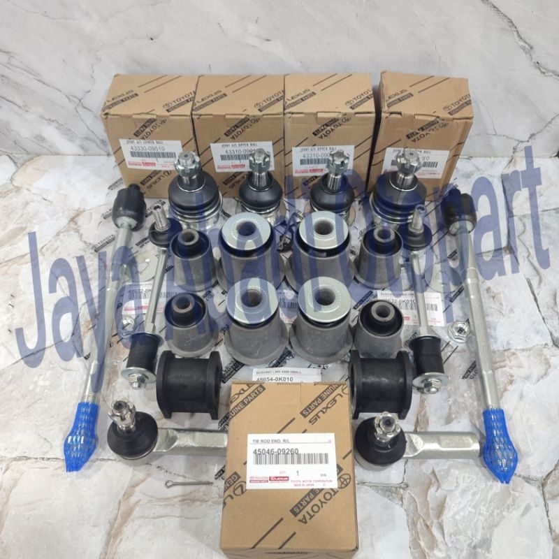 Jual Paketan Kaki Kaki Tie Rod Rack End Link Stabilizer Karet Stabil ...