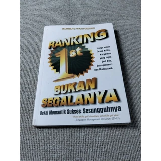 ( PROMO BUKU MURAH ORIGINAL ) BUKU MOTIVASI / PENGEMBANGAN DIRI / RANKING 1ST BUKAN SEGALANYA - BAMBANG WAHYUDIONO