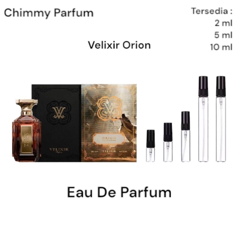 Jual Decant Parfum Velixir Orion | Shopee Indonesia
