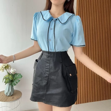 Rx Fashion Mega Blouse Atasan Wanita Tali Pita Renda Pn