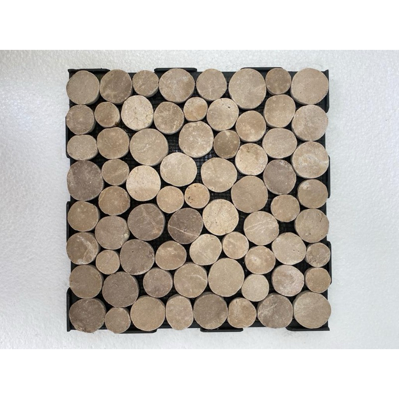 Jual Cappuccino Coin Mosaic Decking TopPebbleTile Batu Alam Lantai ...