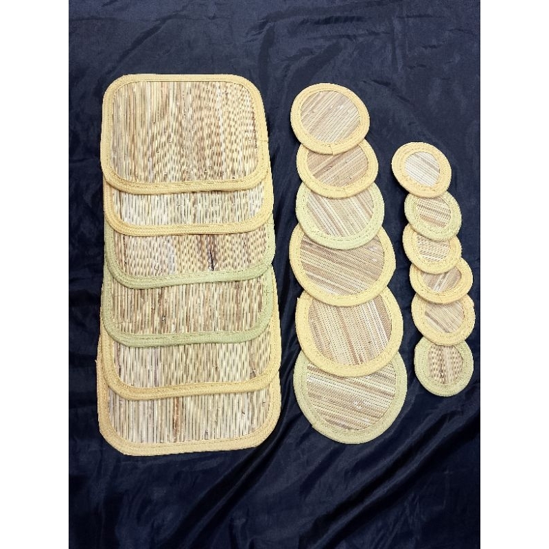 Jual Dinner Set Rotan/Dinner Set Anyaman Rotan/Tatakan Peralatan Makan ...