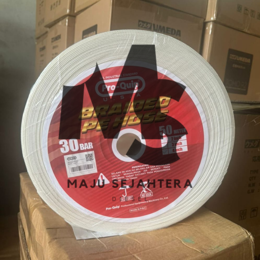 Jual Selang PE Rajut 4 inch x 50 meter ProQuip 30 Bar | Shopee Indonesia