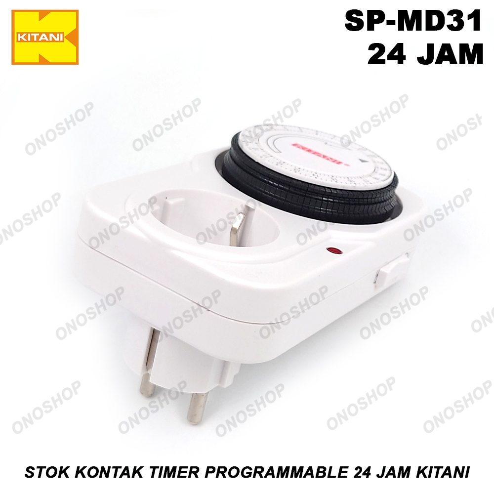 Jual Stop Kontak Timer 24 Jam Kitani | Shopee Indonesia