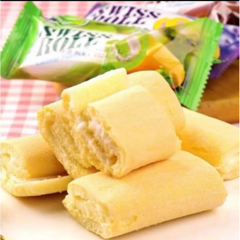 Jual Swizzlef Swiss Roll isi 24 Bolu Rasa Blueberry Coconut Strawberry ...
