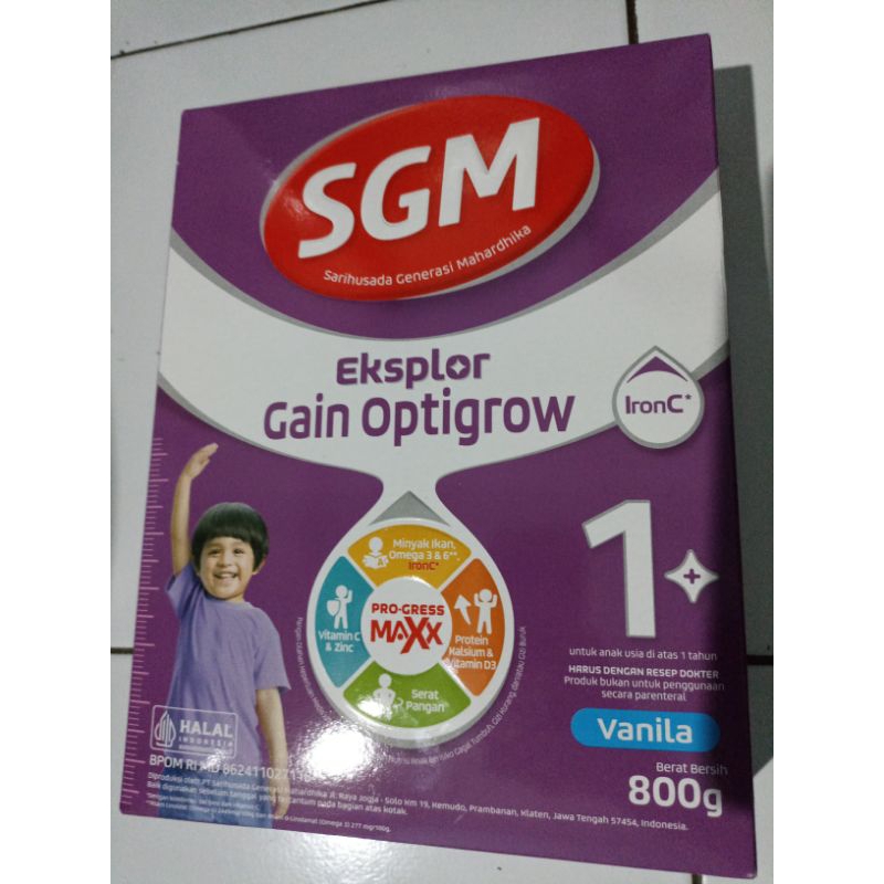 Jual Susu formula SGM eksplor gain optigrow 800gr | Shopee Indonesia