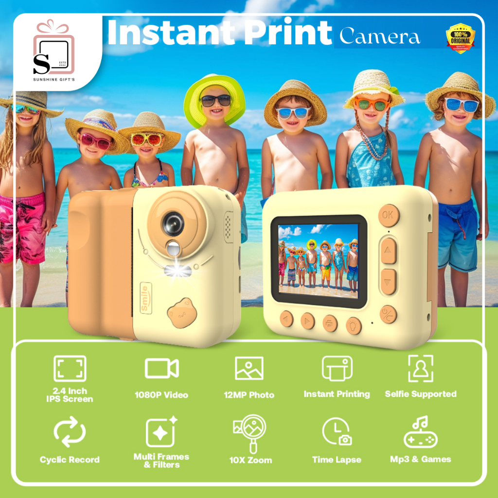 Jual Kamera INSTANT Pocket Anak Digital Pencetak Foto instant | Shopee ...
