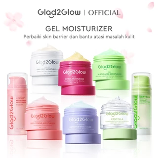Glad2Glow Moisturizer Series Mencerahkan Pencerah Wajah Anti Jerawat Penuaan Hilangkan Flek Tenangkan Kulit Niacinamide 377 Retinol Centella Skincare Pelembab Esensi Perawatan Kulit Pelembab Wajah Pembersih day cream tone up g2g official store