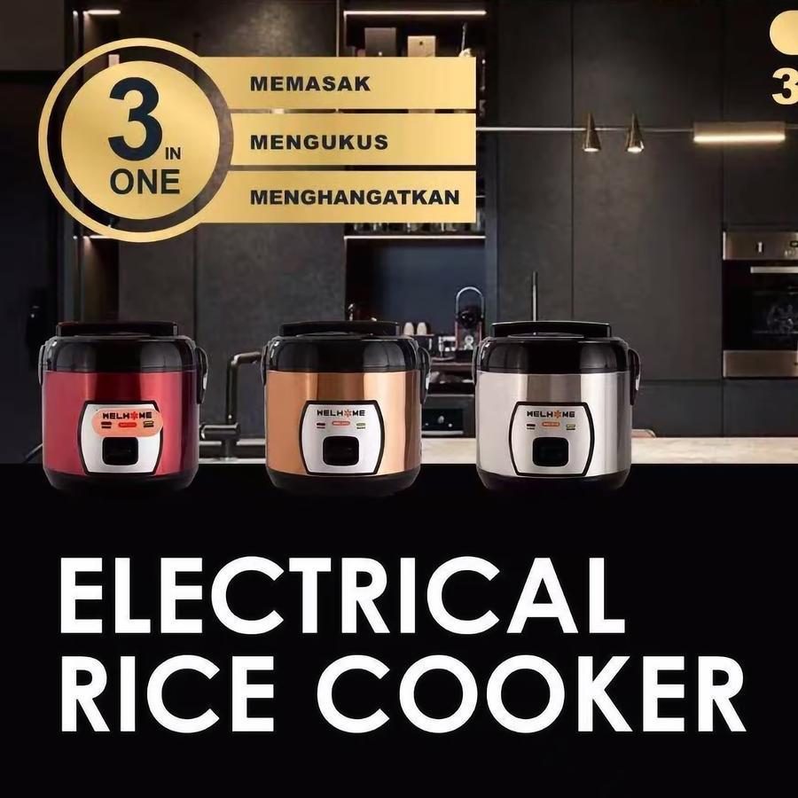 Jual Rice Cooker 1.8 Liter WELHOME WRC-3113 Daya 380 Watt | Shopee ...