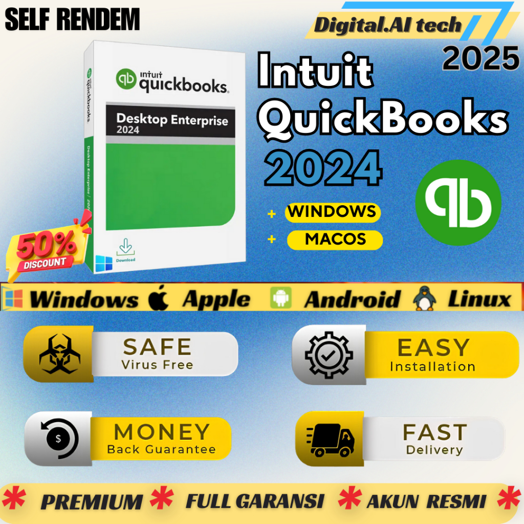 Jual Intuit QuickBooks Enterprise Solution Accountant 2024 | Key ...