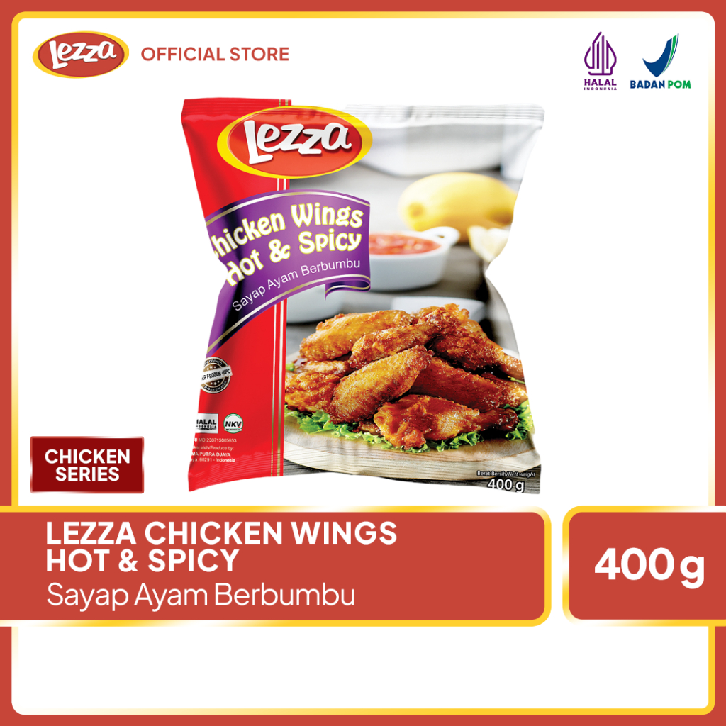 Jual LEZZA Chicken Wings Hot & Spicy Ayam Frozen | Shopee Indonesia
