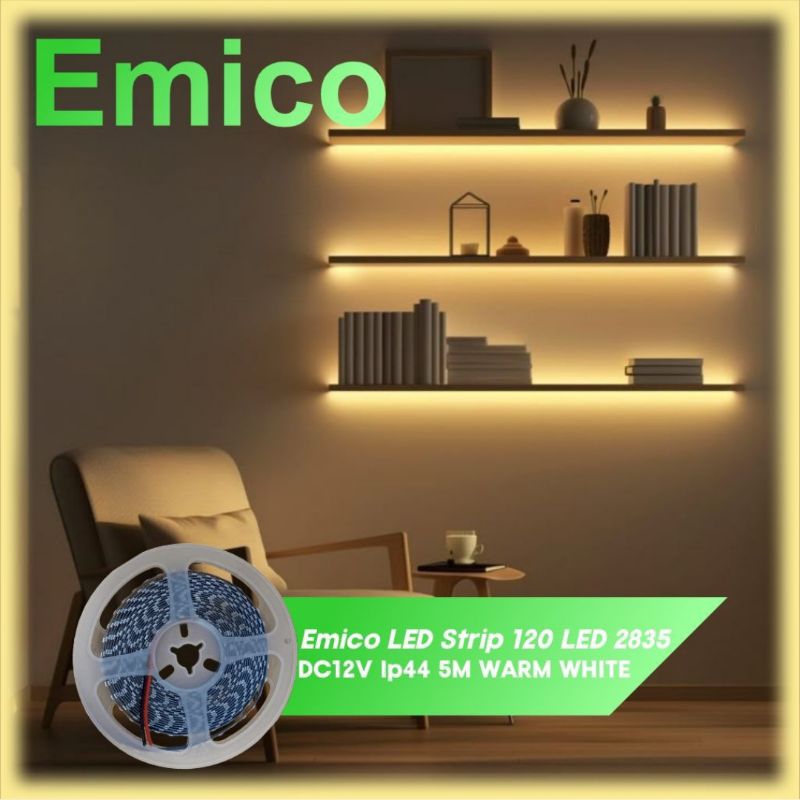 Jual LED Strip Roll / Lampu LED Kabel Warna 300LED 5 Meter Merek Emico ...