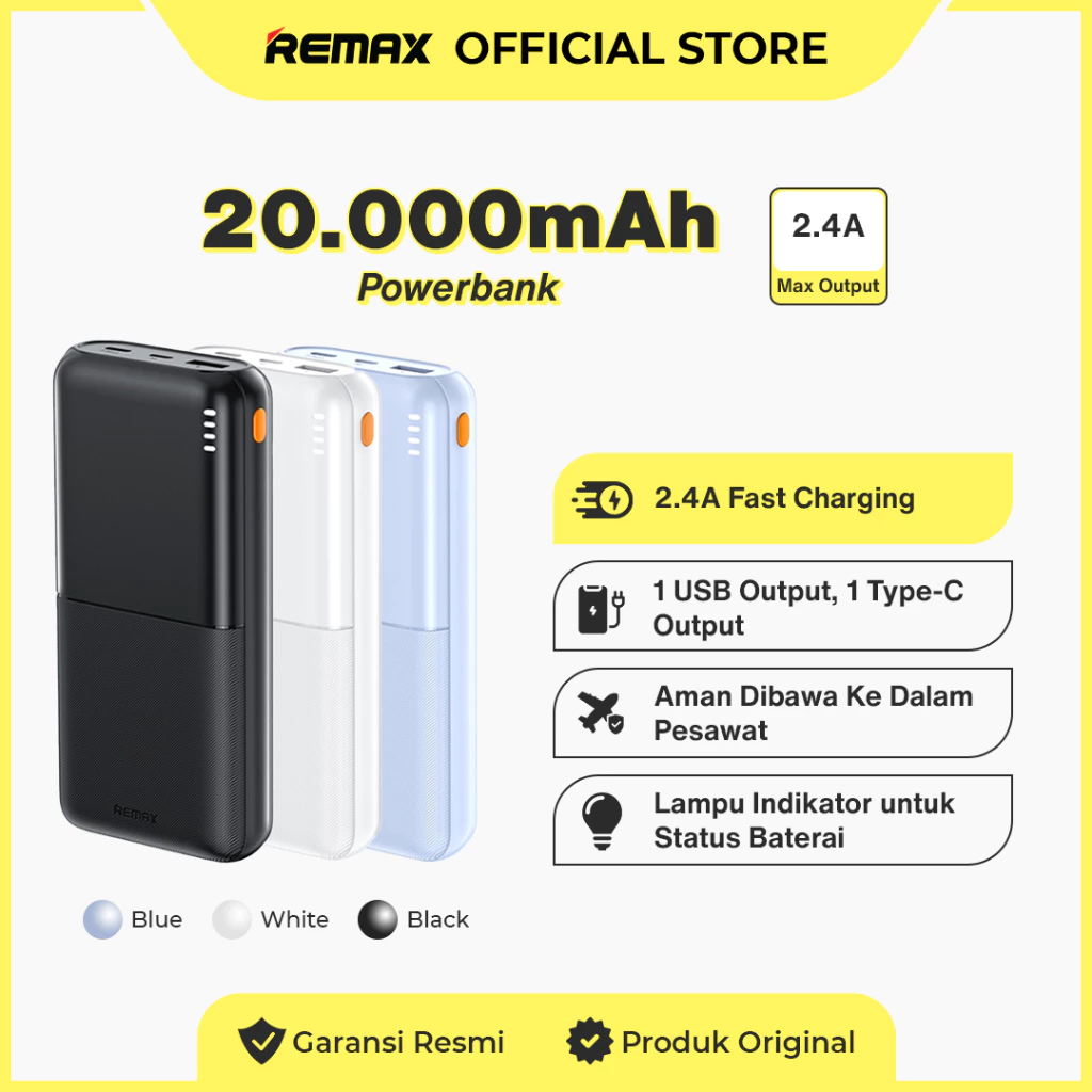 Remax Powerbank Lango II Series 20000mAh 2,4A (PD) RPP-26