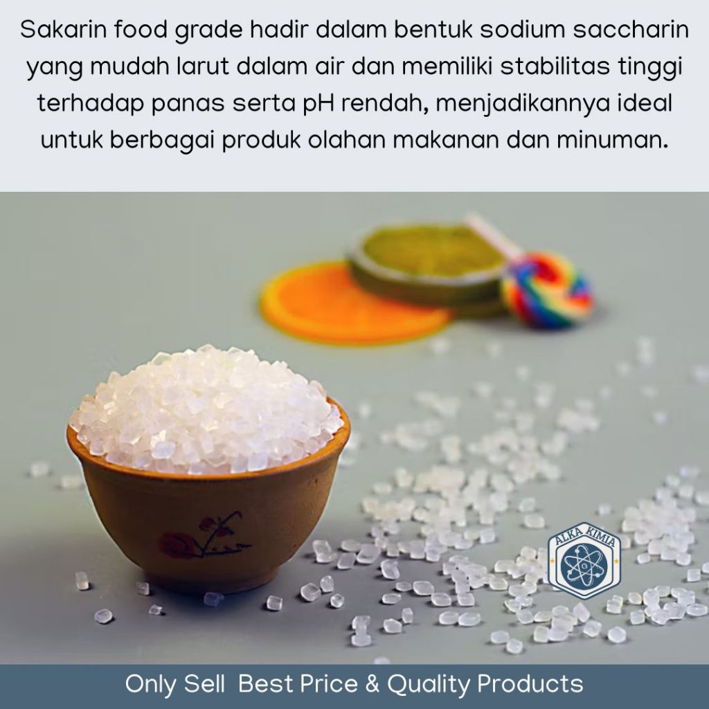 Jual Sakarin Food Grade 100gr / Saccharine Sodium Water Soluble ...