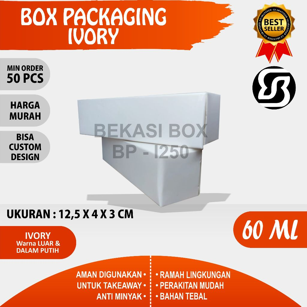 Jual Box Packaging Ivory Natural 12.5x4x3 cm | Shopee Indonesia