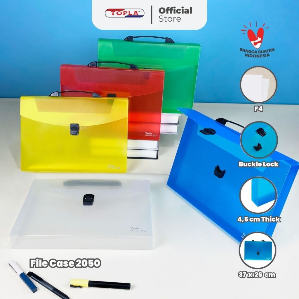 Jual File case with handle map dokumen tas dokumen kantoran ukuran ...