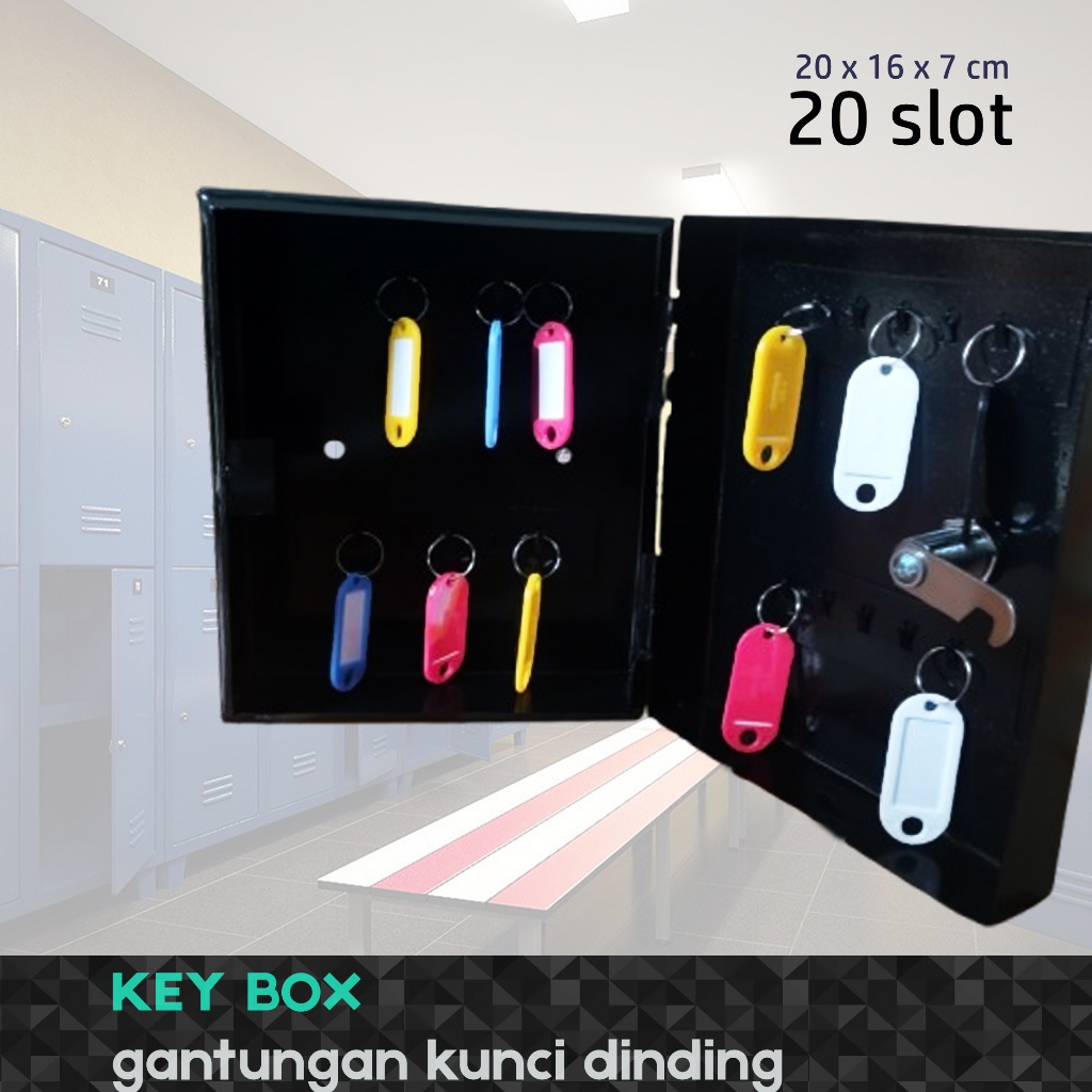 Jual PROMO Key Box gantungan kunci dinding Keybox penyimpanan BOX ...