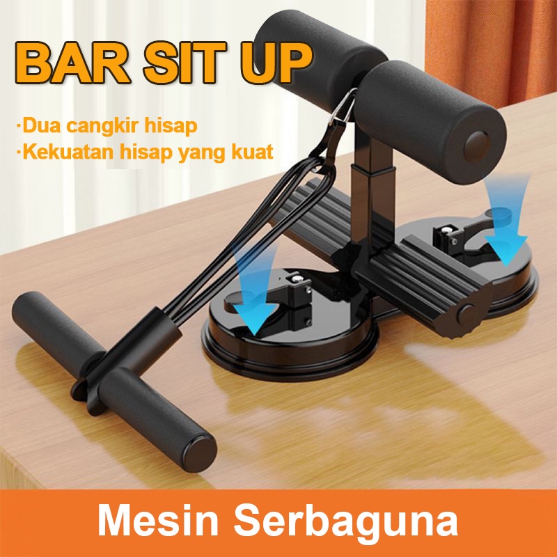 Jorine Choose Sit Up Stand + Tali Resistance Alat Penahan Kaki Sit Up Bar Portable Alat Olahraga Gym Rumah Pelatih Perut