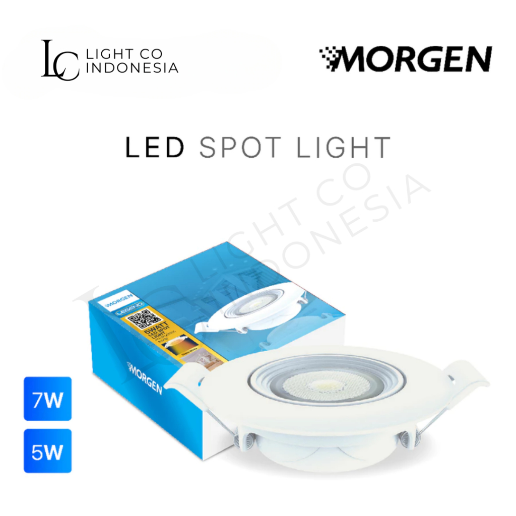 Jual Morgen LED Spot Light Legend Series Downlight LED COB 5W 7W Warm ...