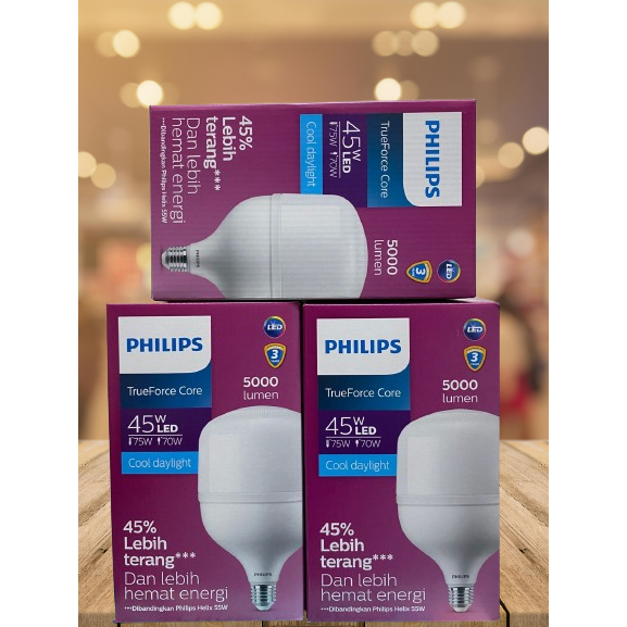 Jual Philips Lampu LED TrueForce LED 45W 45Watt 45 Watt Putih Jumbo ...