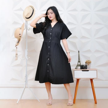 Binay Dress Wanita Casual Bahan Lady Crush