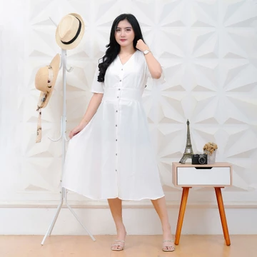 Binay Dress Wanita Casual Bahan Lady Crush