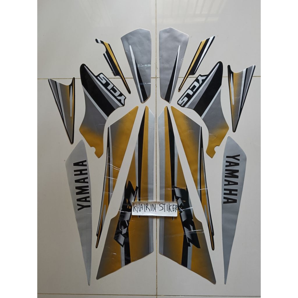 Jual striping stiker RX z hitam gold | Shopee Indonesia