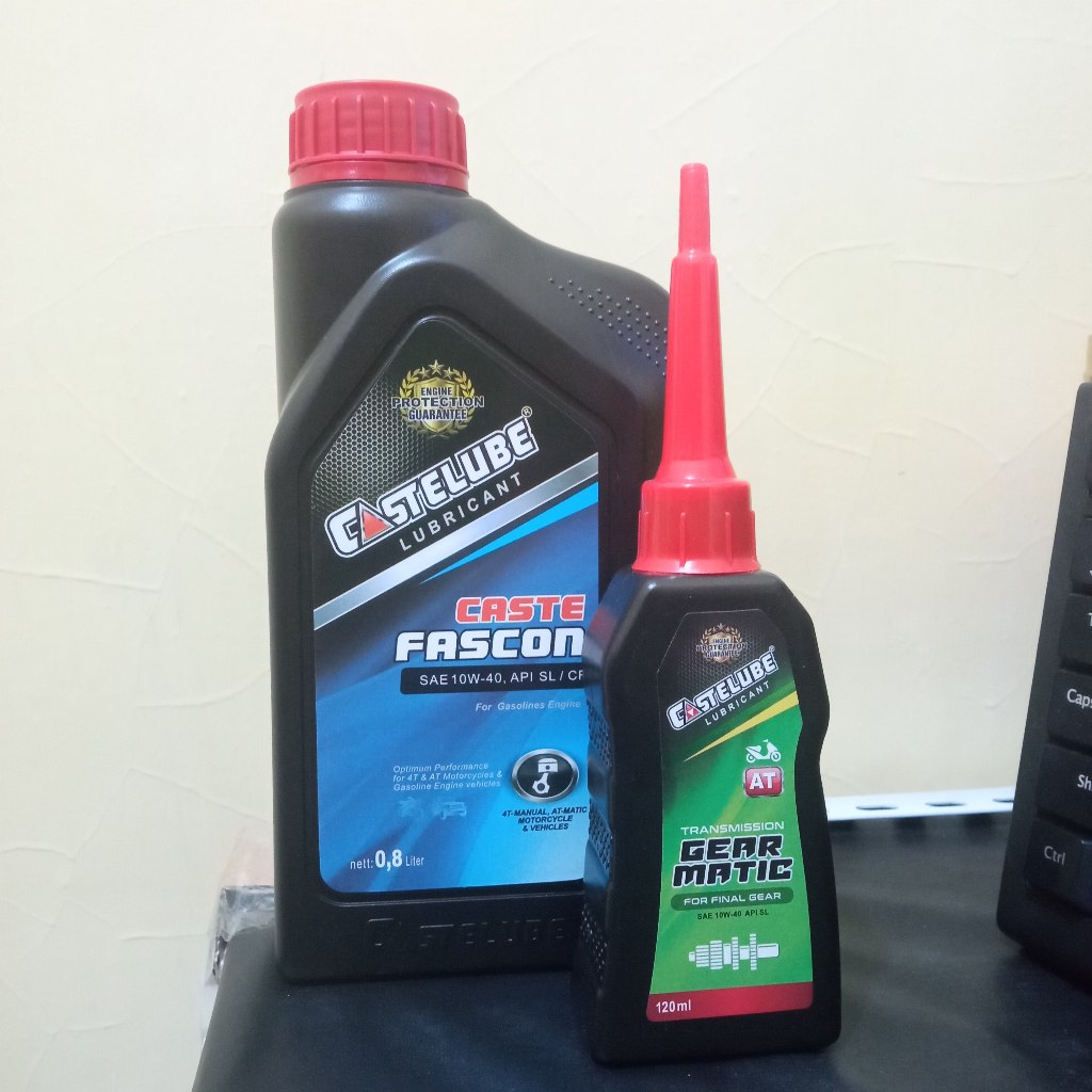 Jual Castelube - Fascon Paket Matic 10W-40 (800ml & Gear Matic 120ml ...