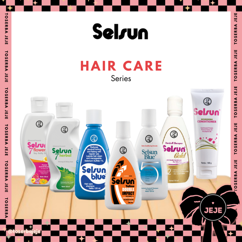 SELSUN Shampoo Conditioner | Gold Blue Yellow Double 7Flowers