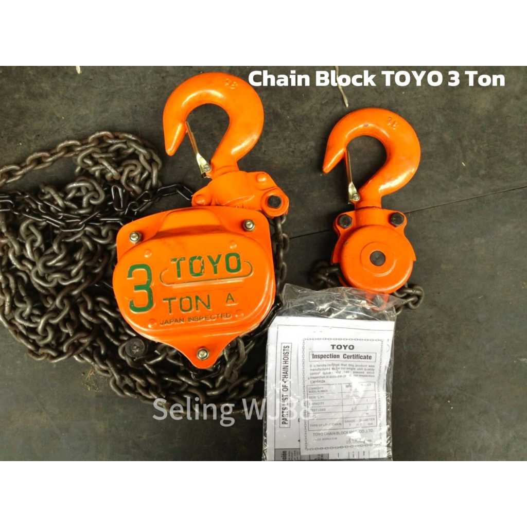 Jual Chain Block / Takel 3 Ton x 5 Meter TOYO | Shopee Indonesia