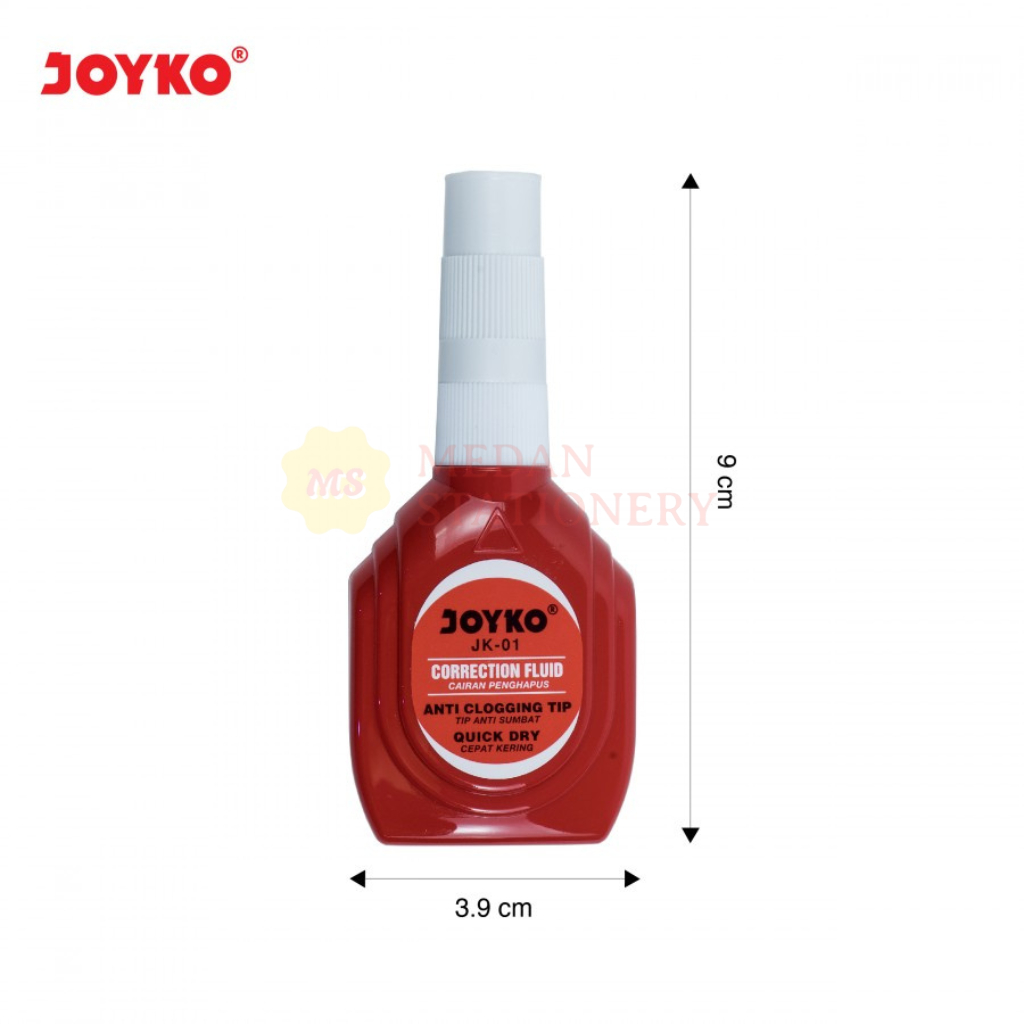 Jual Tip ex Joyko JK-01 Correction Fluid Tipe X Botol Merah | Shopee ...