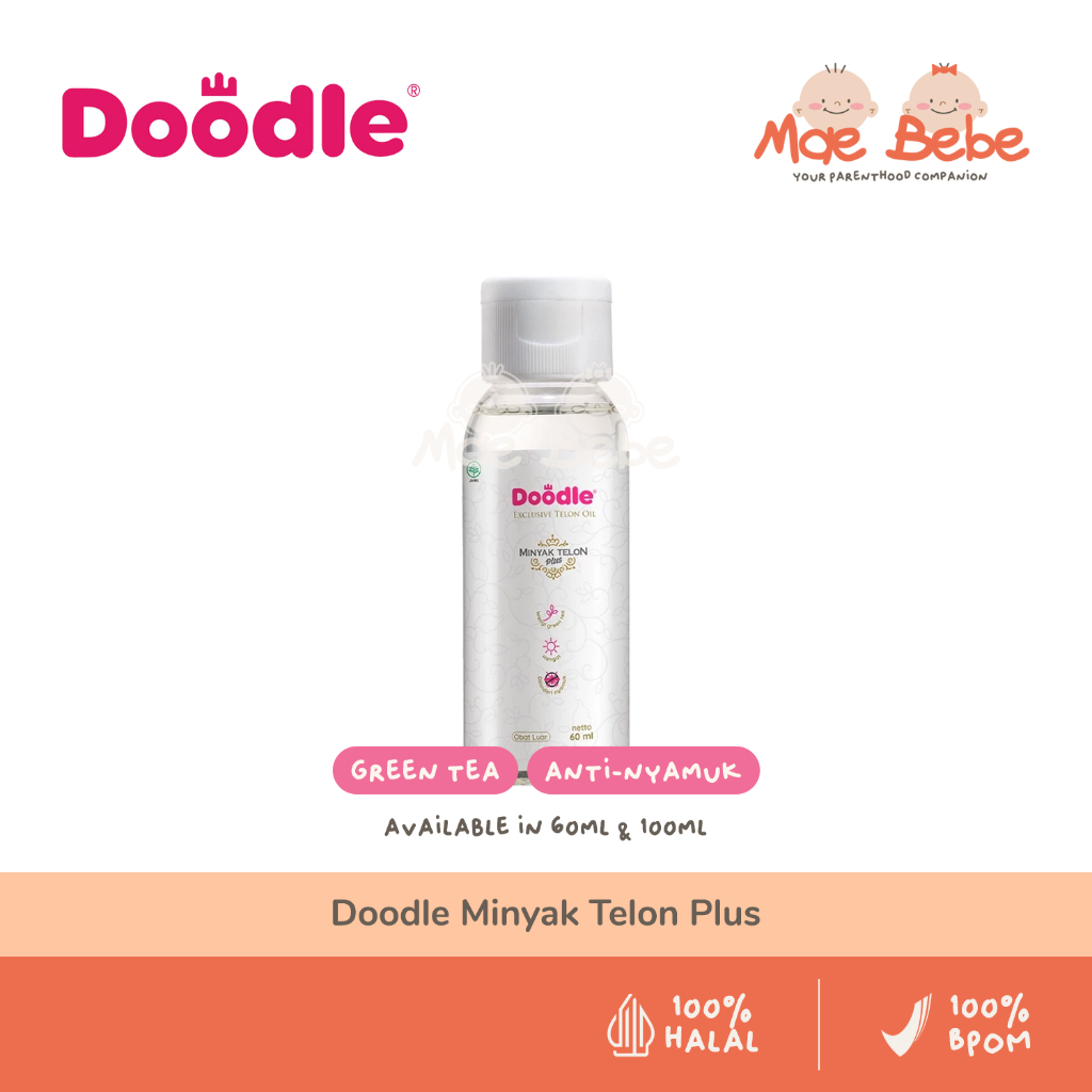 Jual Doodle Minyak Telon Plus Green Tea Menghangatkan Anak Bayi & Anti ...