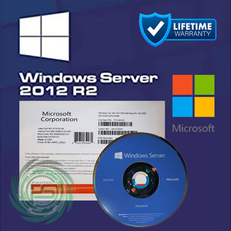 Jual Windows Server 2012 R2 Standar OEM (Full Pack Original 64 Bit ...