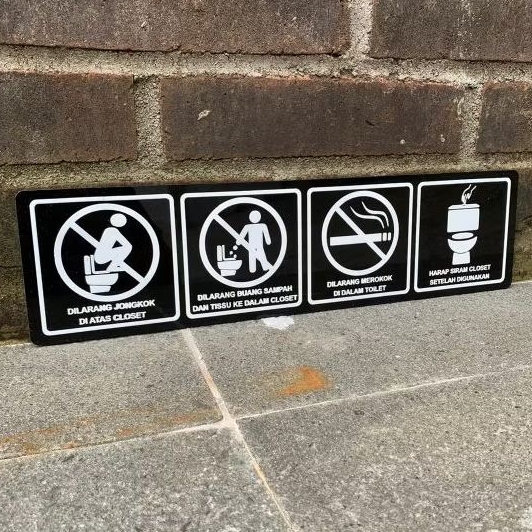 Jual signage toilet /signage WC / toilet /signage akrilik | Shopee ...